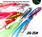 Slow Pitch Jig, Laser Finish, 40–200 g (1.4–7.1 oz) – product photo