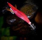 Wooden Shrimp Squid Jig, Glow Watermelon Red, 12–13.5 cm – product photo