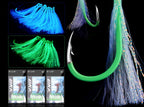 UV Glow Thread Single Hooks, Sizes 6–12, Saltwater – product photo