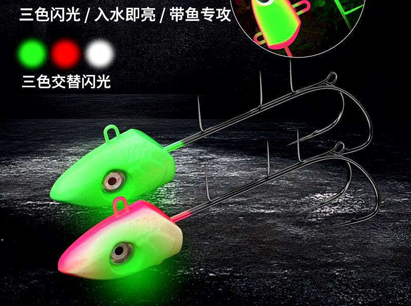 Light-Up Slow Pitch Jig, 100–300 g (3.5–10.6 oz) Glow – product photo
