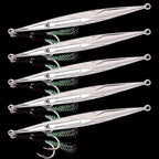 Long Casting Metal Jig, Mirror Silver, 60–80 g (2.1–2.8 oz) – product photo