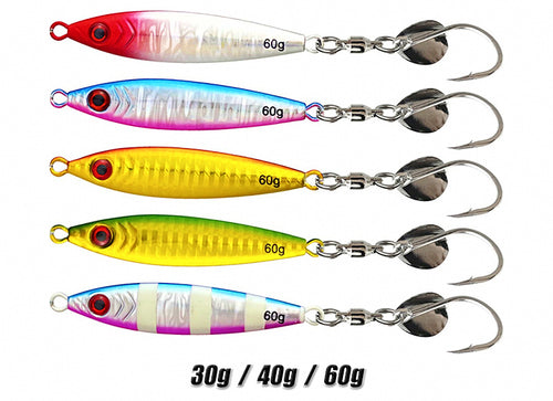 Casting Metal Jig with Spinner Blade, 30–100 g (1.1–3.5 oz) – product photo