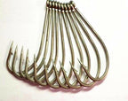 Stainless Steel Barbed Hooks, 100-Pack, Sizes 1/0–10/0 – product photo