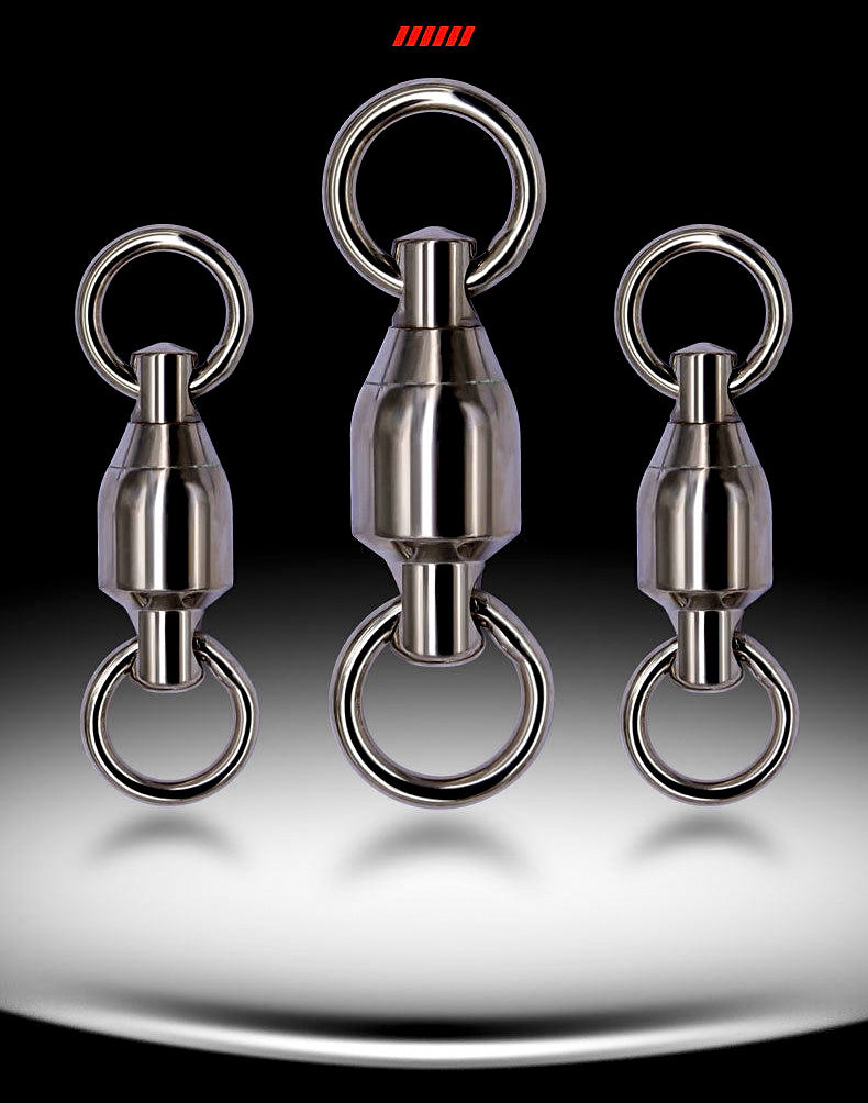 Ball Bearing Swivels, Stainless Steel, 10-Pack, Sizes #0–#10 – product photo