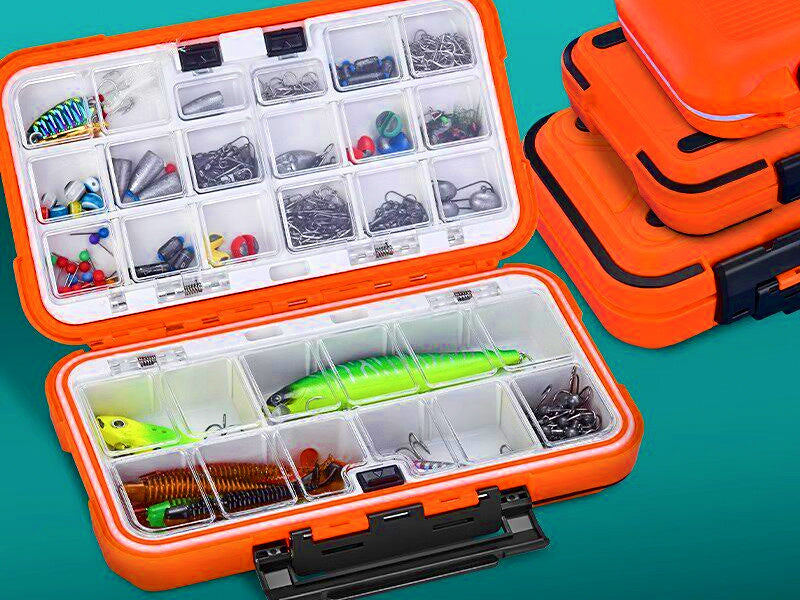 Waterproof Tackle Box with Dividers, 12/16/30 Compartments – product photo