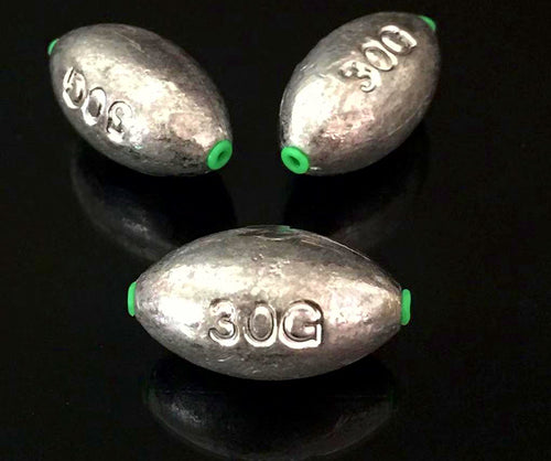 Egg Sinker with Plastic Core, 3–200 g (0.11–7.05 oz) – product photo