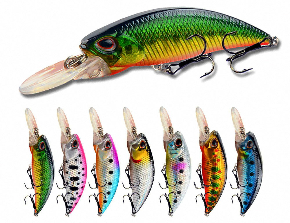 Long-Lip Minnow Hard Bait, 6.7 cm (2.6 in), 5 g (0.18 oz) – product photo