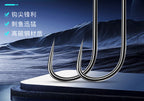 Barbless High-Carbon Fishing Hooks, 100 pcs, Sizes 3-5 – product photo