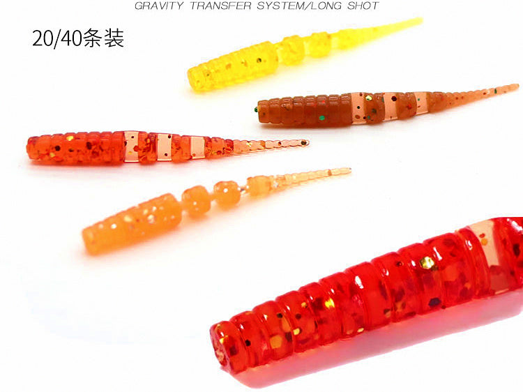 Slow-Sinking T-Tail Micro Bait, 4.2 cm (1.7 in), 20 Pack – product photo