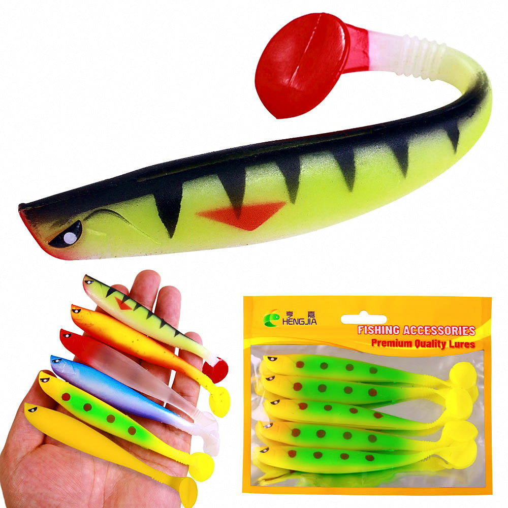 T-Tail Soft Swimbait Lures, 9 cm & 11 cm (3.5 & 4.3 in) – product photo