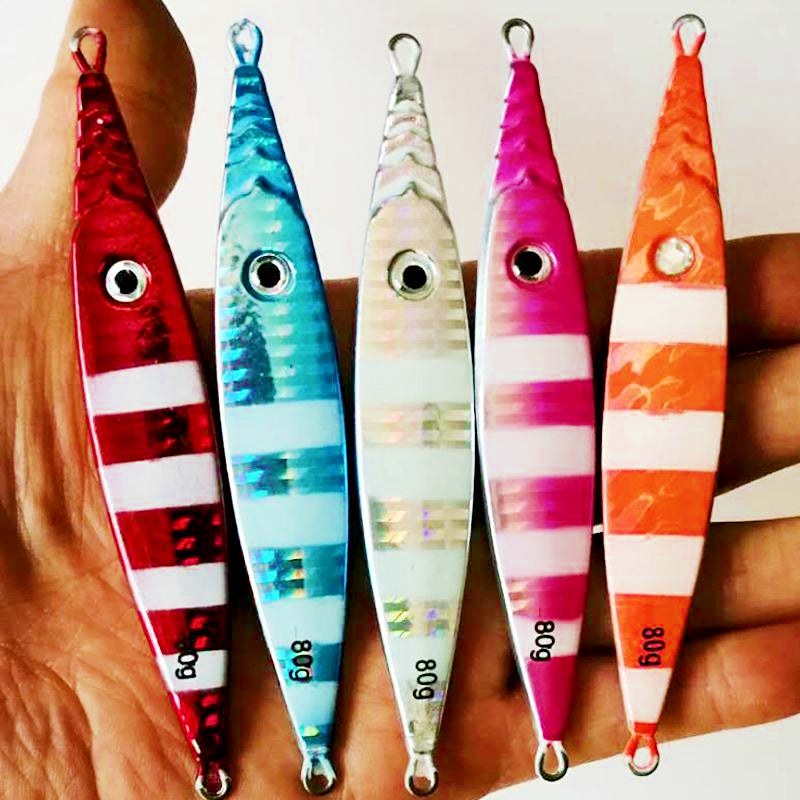 Glow Stripe Slow Pitch Jig, 80 g & 120 g (2.8 & 4.2 oz)