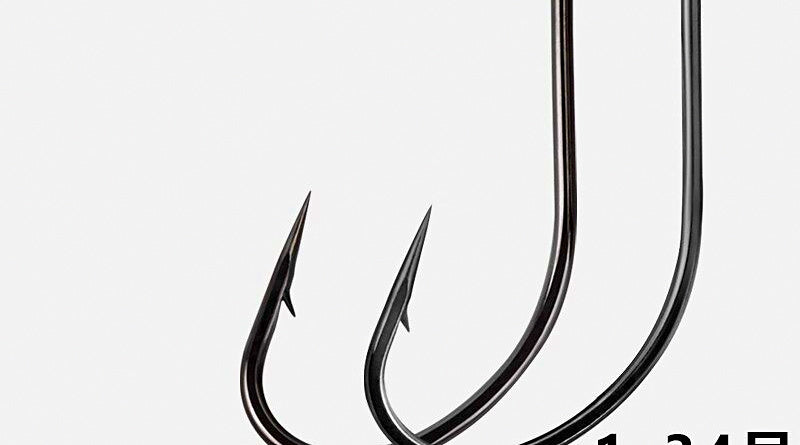 Maruseigo-Style Barbed Saltwater Hooks, 100 pcs – product photo