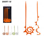 Silicone Skirt Streamers, 5-Pack, DIY Jig & Hook Skirts – product photo