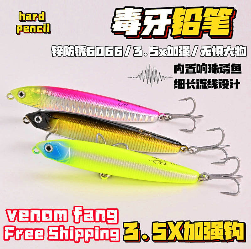 Sinking Pencil Lure with Rattle, 10–24 g (0.35–0.85 oz) – product photo
