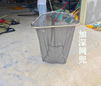 Stainless Steel Landing Net, Square Hoop, 1.2–2 m Handle – product photo