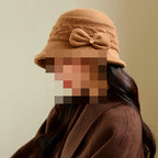 Women's Bow Bucket Hat, Fall/Winter, Adjustable One Size – product photo