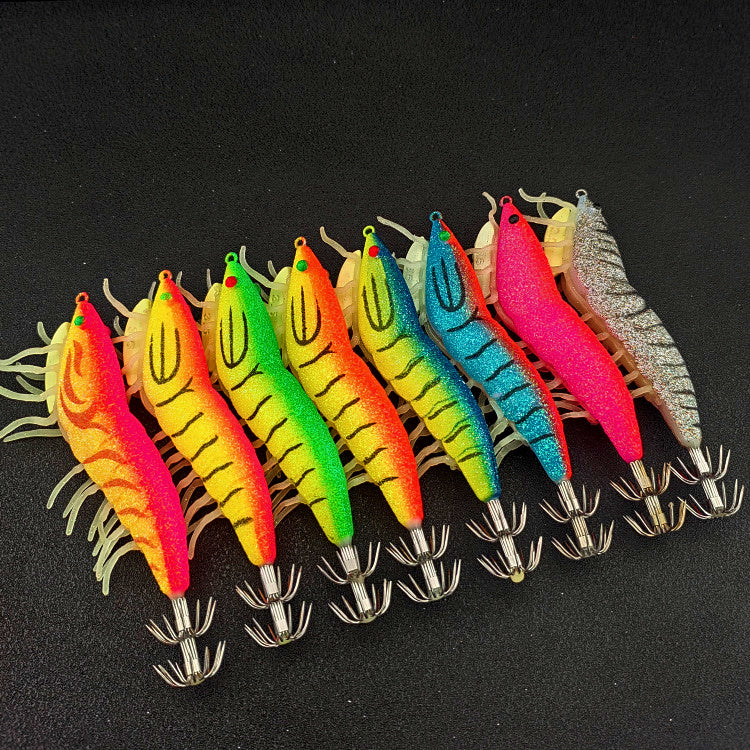 Wood Shrimp Squid Jig, Sizes 2.0, 3.0, 3.5 – product photo