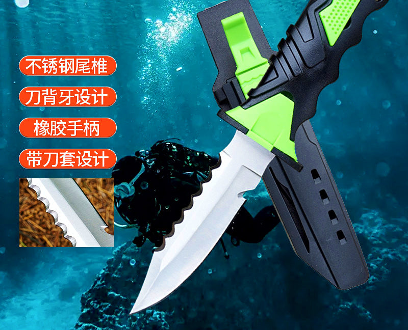 Stainless Straight Dive Knife, 9.9 cm (3.9 in) Blade – product photo