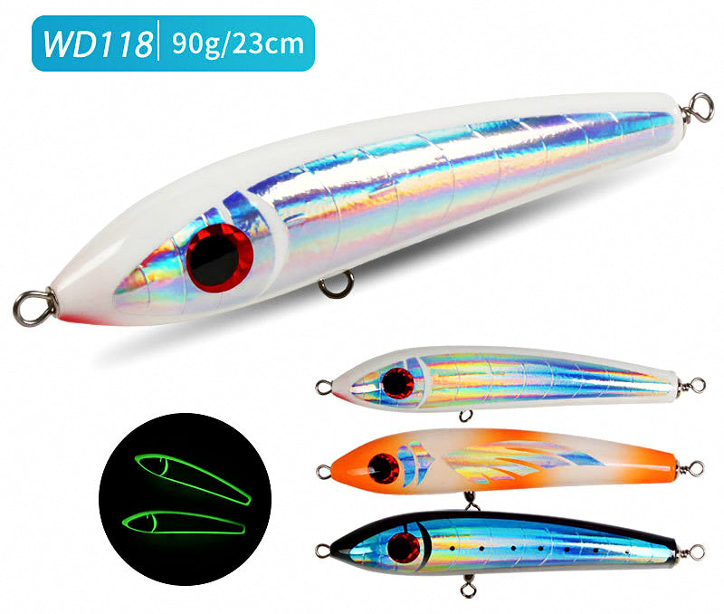 Wooden Pencil Topwater Lure, 90 g (3.2 oz), 23 cm (9 in) – product photo