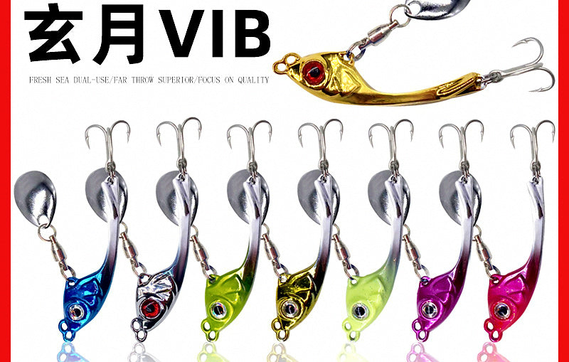 Metal VIB Blade Bait with Spinner Blade, 5–20 g (0.18–0.7 oz) – product photo