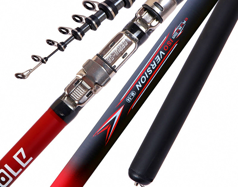 Carbon Telescopic Rock & Surf Fishing Rod, 3.6–6.3 m (12–21 ft) – product photo