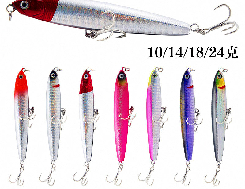 Long Cast Sinking Pencil Lure, 10–24 g (0.35–0.85 oz) – product photo