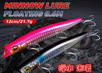 Floating Lipless Minnow Lure, 12 cm (4.7 in), 21.7 g (0.77 oz) – product photo