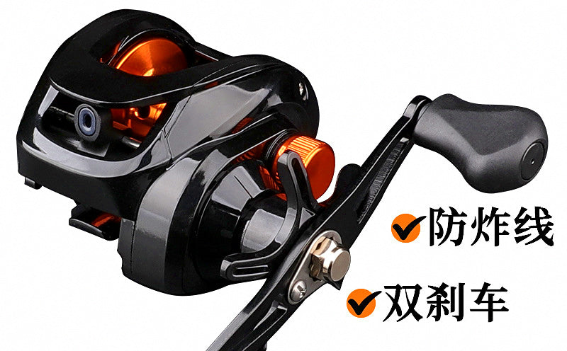 Teardrop Baitcasting Reel, Metal Spool, Left or Right Hand – product photo