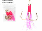 Slow Pitch Jig Assist Hooks, UV Glow Thread, 10-Pack – product photo