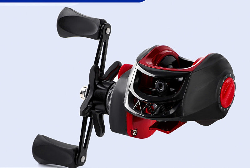 Red and Black Baitcasting Reel, Left or Right Hand – product photo