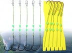 Pre-Tied Catfish Hook Rigs, 8-Strand Braid, 5 Pack – product photo