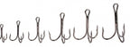 Barbed Treble Hooks, Black Nickel, Sizes #16 to 6/0 – product photo
