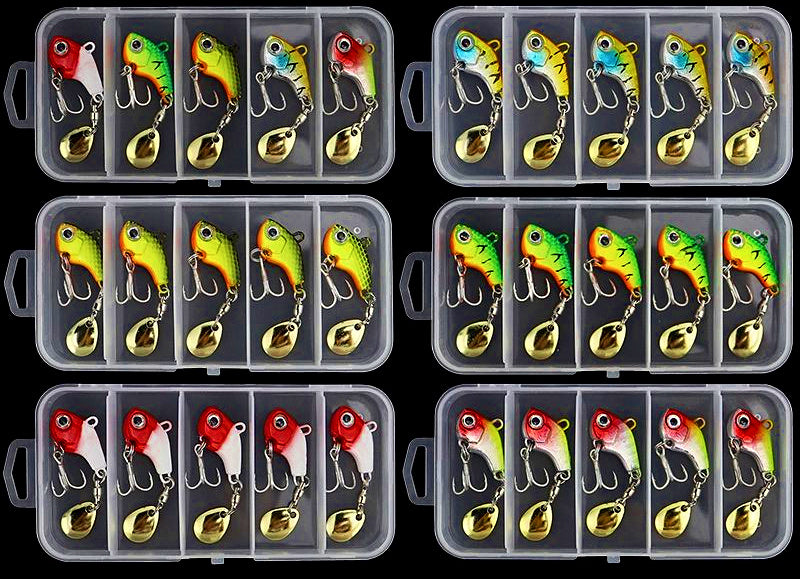 VIB Blade Bait Lure Set, 5 Pack, 7–20 g (0.25–0.7 oz) – product photo