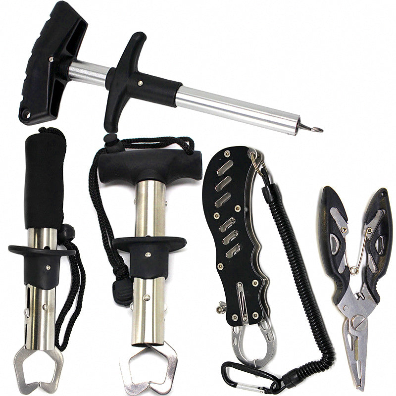 Stainless Steel Hook Remover & Fish Gripper Set with Case – product photo