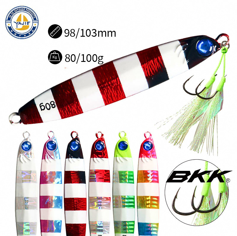 Metal Jig, 80 & 100 g (2.8 & 3.5 oz), Bare or Rigged – product photo