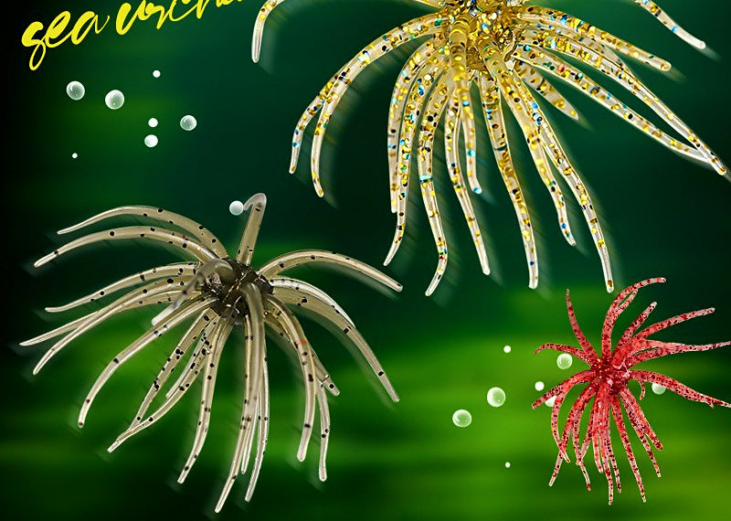 Floating Sea Urchin Soft Bait, TPE, 6.5–10.5 cm (2.6–4.1 in) – product photo