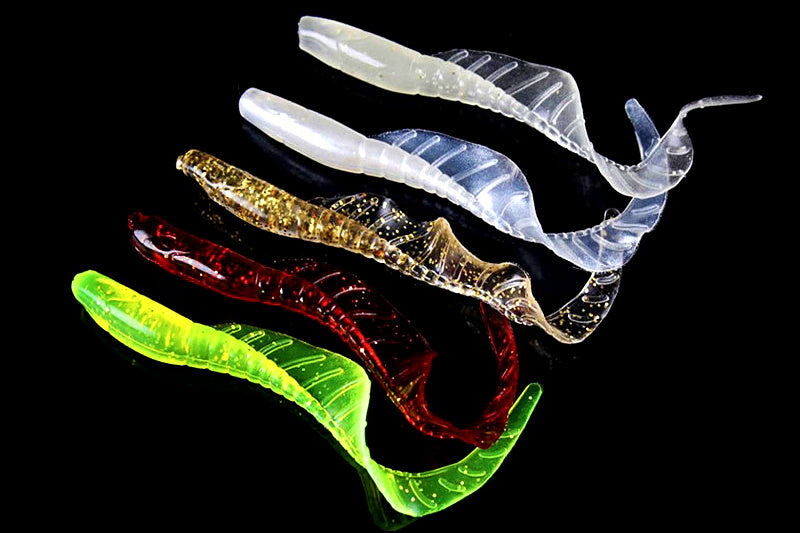 Curly Tail Grub Soft Baits, 10-Pack, S/M/L, Rigs Available – product photo