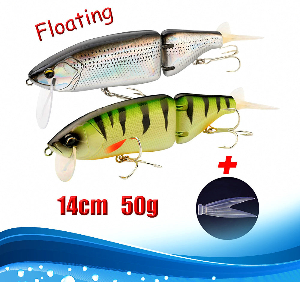 Jointed Floating Minnow Lure, 14 cm (5.5 in), 50 g (1.8 oz) – product photo