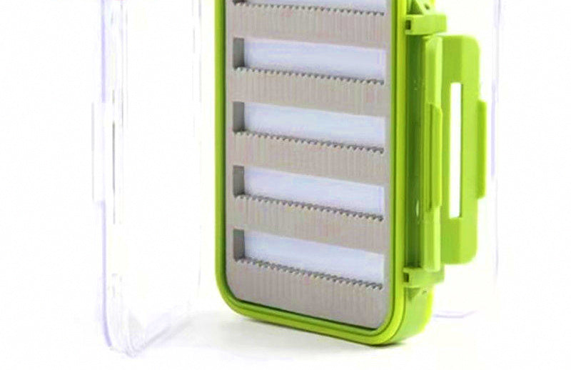 Double-Sided Fly & Hook Storage Box, Green – product photo