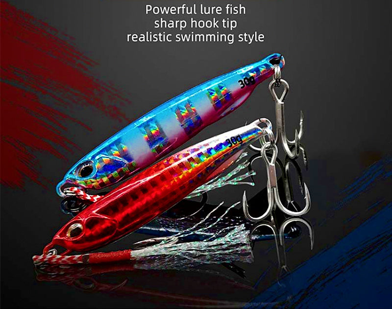 Metal Casting Jig, 10–80 g (0.35–2.8 oz), Bare or Double Hook – product photo