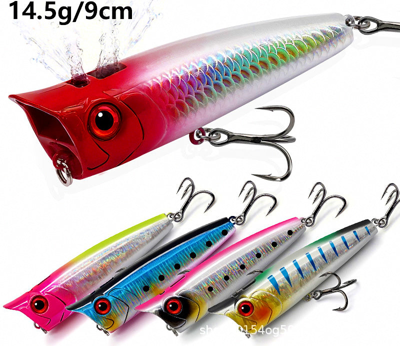 Floating Popper Topwater Lure, Surface Splash Lure – product photo