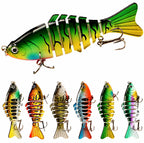 Jointed Loach Swimbait, Multi-Section Fish Lure