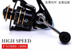 Front Drag Spinning Reel, All-Metal Spool, 5.2:1, 2000–7000 – product photo