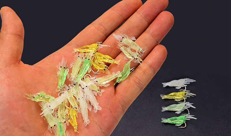Shrimp Soft Bait with Hook, 3–4.7 cm (1.2–1.9 in), 5-Pack – product photo