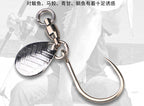 Swivel Spinner Blade Single Hook, Size 1/0, Barbed – product photo