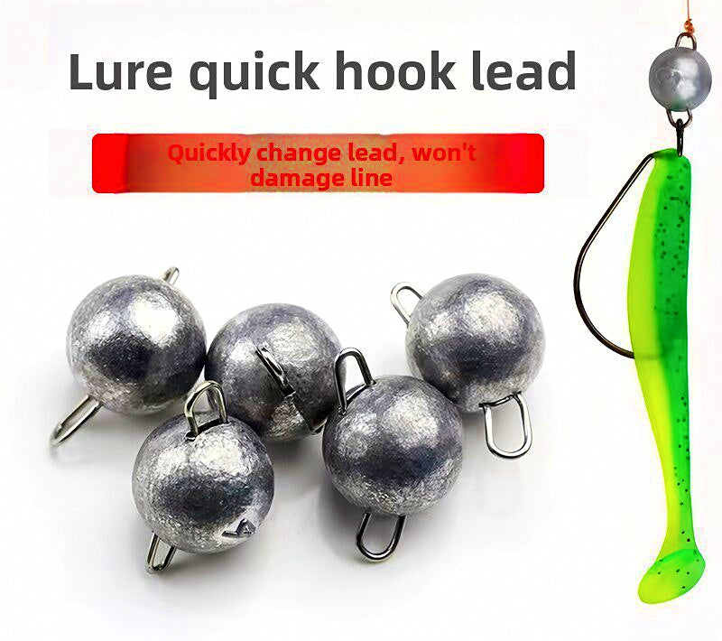 Round Texas Rig Sinkers, Quick-Attach, 0.07–0.63 oz (2–18 g) – product photo