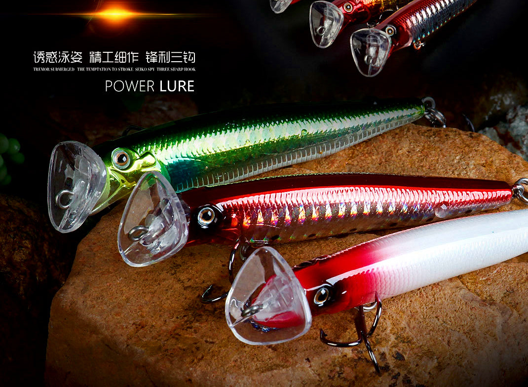 Topwater Popper Minnow Hard Bait, 90 mm 18 g (0.63 oz) – product photo