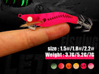 Small Egi Squid Jig, Wood Shrimp Lure, Sizes 1.5–2.2 – product photo