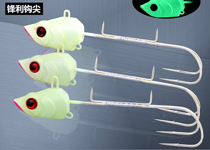 Glow Tenya Lead Head Double Hook for Cutlassfish, 188 g (6.6 oz) – product photo