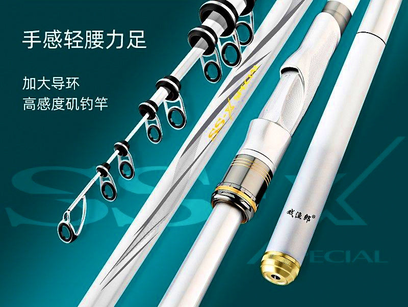 Carbon Iso Rod, 5-Piece, No. 2/3/7, 2.7–6.3 m (8.9–20.7 ft) – product photo